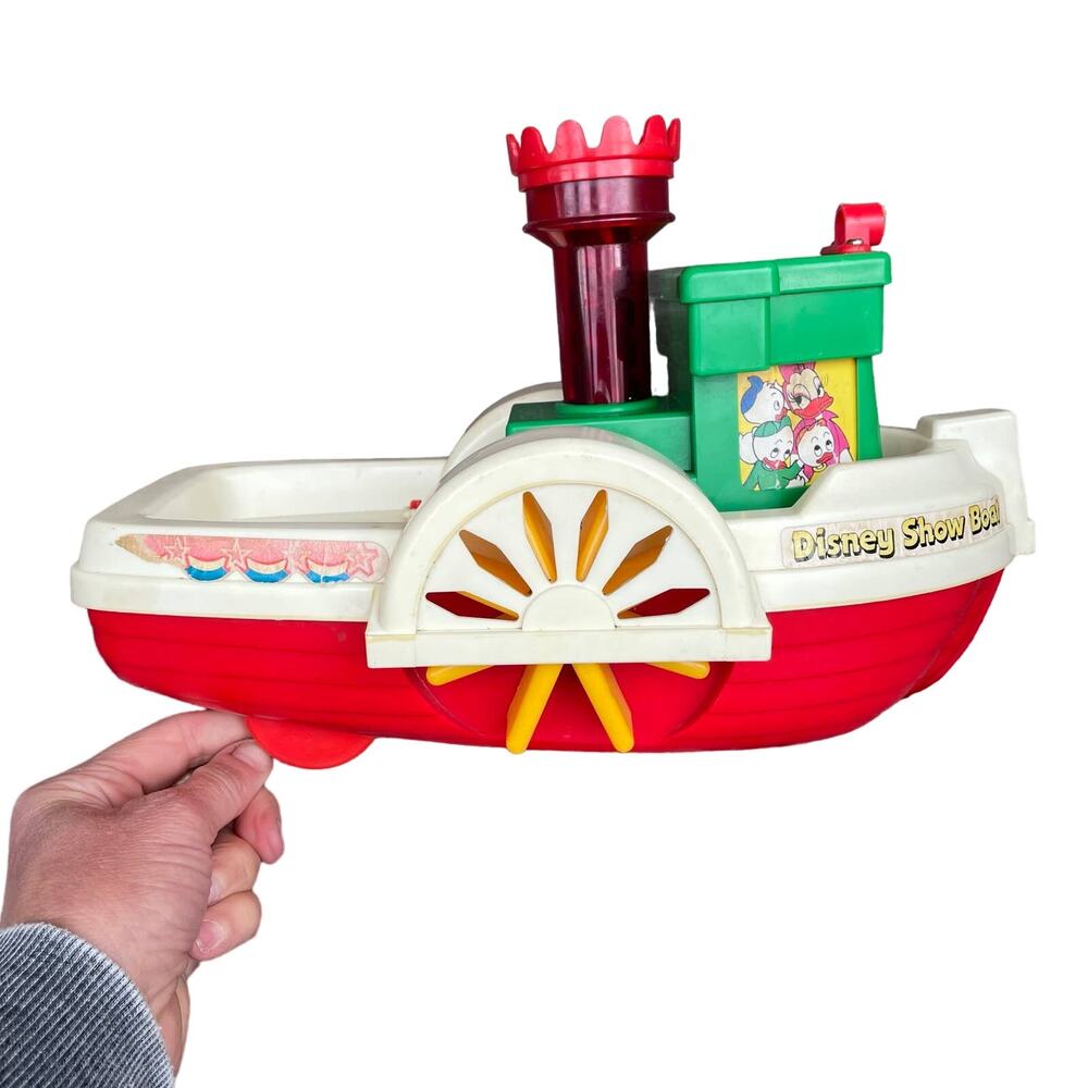 Disney Show Boat Toy Vintage 1981 Playmates Paddle Boat No Figures Untested READ